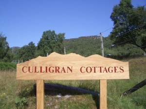 Culligran Cottages sign