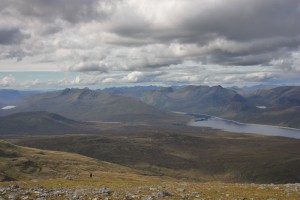 From Sgurr na Lapaich looking down on Loch Monar